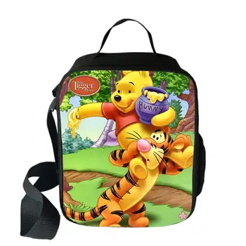 Чанта-хладилник от филма на Disney Тигър, чанта за обяд, преносими термосумки за пикник за ученици, чанта-тоут за момчета