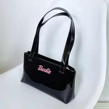 Черни чанти и колие от мек полиуретан за Барби, модни дамски бижута, чанта под мишниците, аксесоари от аниме за момичета, Ежедневни Универсални