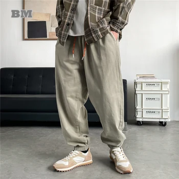 Японска градинска дрехи, висококачествени спортни панталони за мъже, всекидневни спортни панталони Harajuku, Корейски джоггеры в стил хип-хоп, модерни панталони за мъже