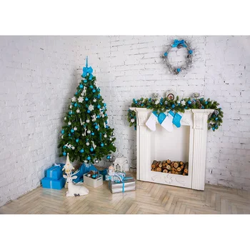 Коледен тематичен фон за снимки на закрито, Коледна елха, Детски портрет фонове за подпори фото студио 21518 HYD-692